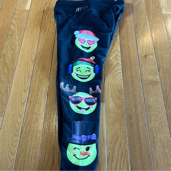 Justice Disney Christmas Pajama Set T-Shirt Hooded Sweatshirt Leggings Lot Sz 8 - Picture 9 of 12